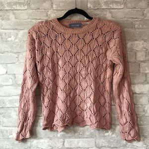 Vintage Chaus 100% silk loose weave sweater